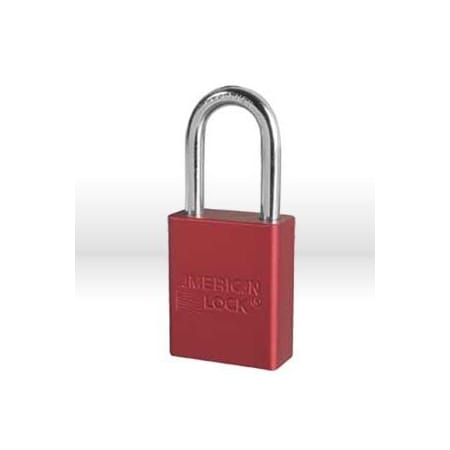 Master Lock Padlock, 1-1/2in. American Lock Aluminum Padlock w/ 1-1/2in. Clearance A1106RED